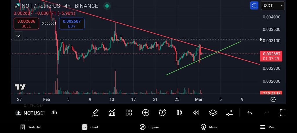 روند صعودی ارز های تلگرامی مخصوصا نات کوین کم کم داره آغاز میشه