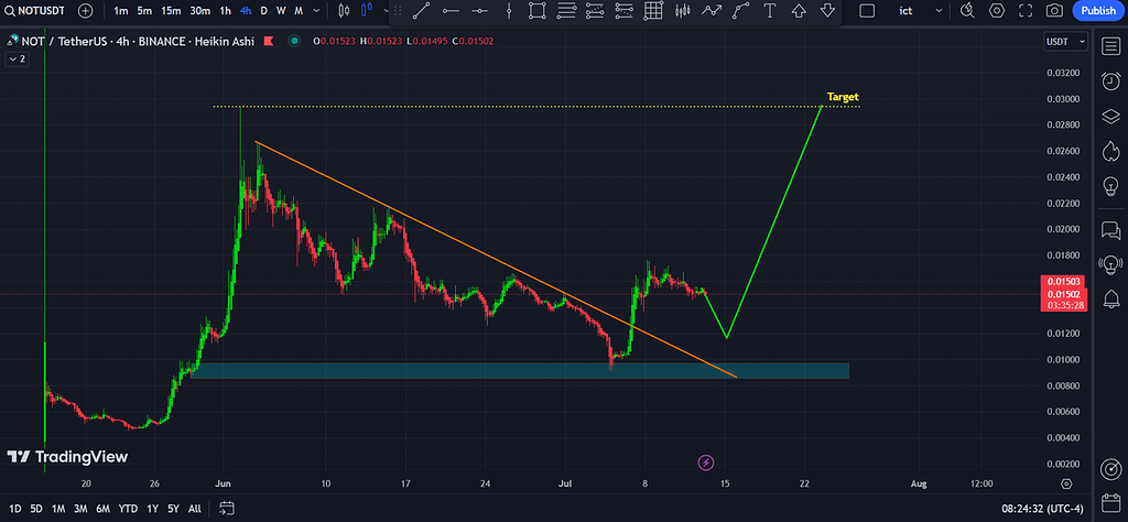 نات کوین داره صعودی میشه