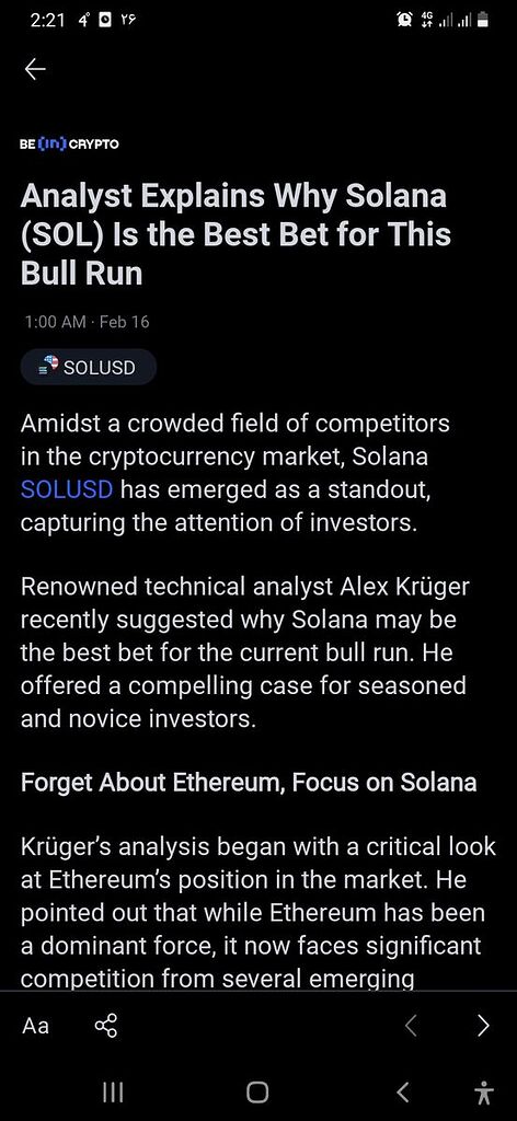 تحلیل فاندامنتال سولانا