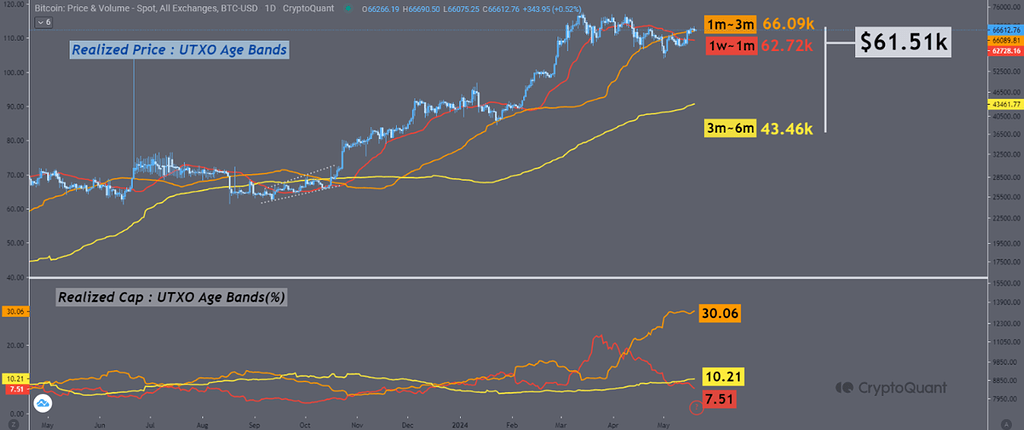🔥 قیمت ریلایزد STH: آیا 61.5k سطح حمایتی قوی خواهد بود؟ 💰