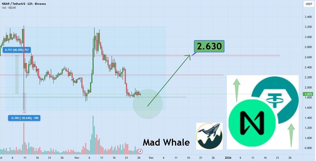پیش‌بینی رشد near پروتکل: هدف ۲.۶۳ دلار با افزایش ۴۰٪ 📈