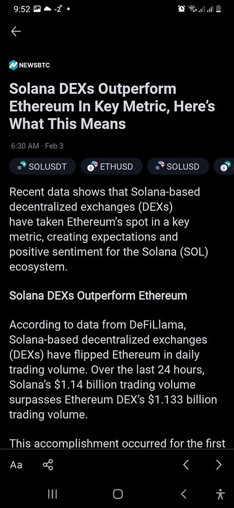 جایگاه سولانا در اکوسسیتم دیفای و تاثیر آن بر قیمت سولانا