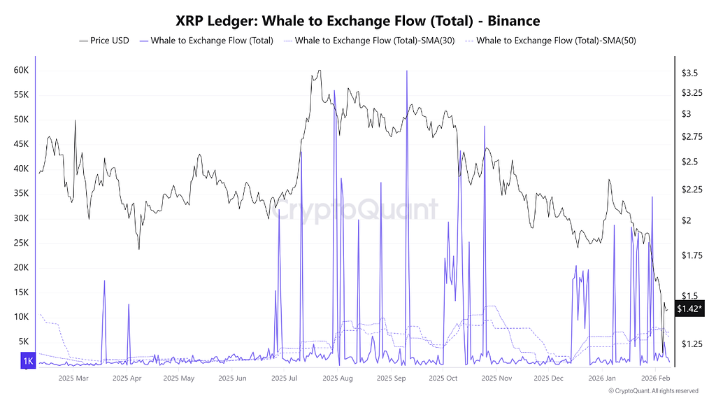 نهنگ‌های xrp منتظر رالی برای فروش هستند 🐋