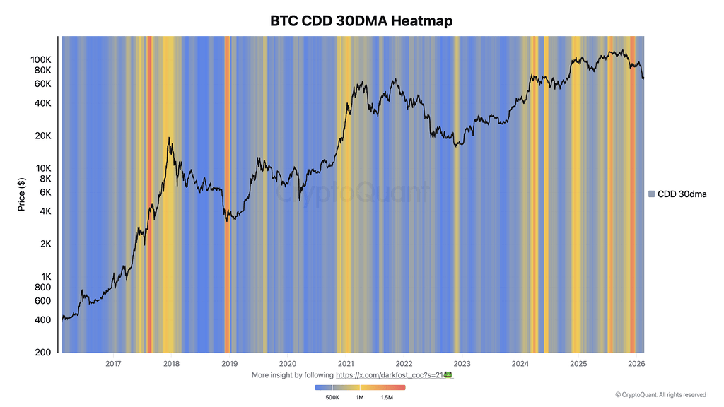 فعالیت هولدرهای بلندمدت بیت کوین به اوج چرخه رسید 📈