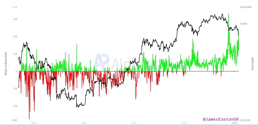🐋 نهنگ‌ها به شدت موقعیت خرید (Longs) را باز می‌کنند؟