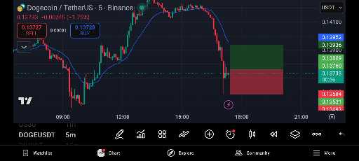 معاملات فست اسکالپ دوج کوین با ریسک به ریوارد ۱:۱ و آموزش 🚀