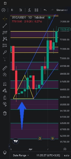 تصویر تحلیل تحلیل رالی صعودی بیت‌کوین و تشخیص کف نهایی در خط روند 🚀